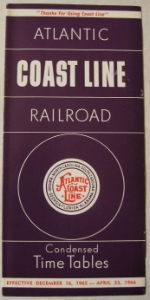 Atlantic Coast Line Timetable