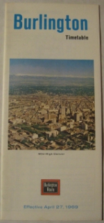 Burlington Route Timetable