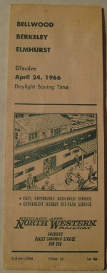 Chicago and Northwestern Timetable