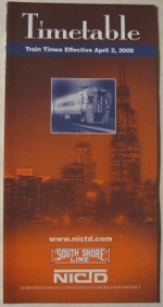 South Shore Line Timetable
