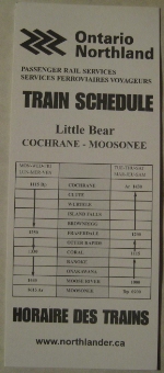 Ontario Northland Timetable