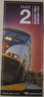 Amtrak California Free Companion Coupon