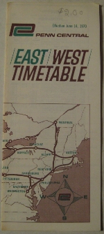 Penn Central Timetable