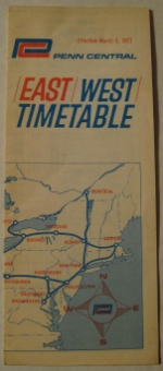 Penn Central Timetable