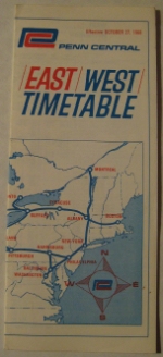 Penn Central Timetable