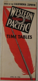 Western Pacific Timetable