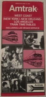 Amtrak West Coast Timetable