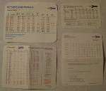 Collection of Amtrak pocket schedules