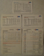 Collection of Amtrak pocket schedules