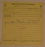 Genesee and Wyoming Train Order