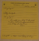 Genesee and Wyoming Train Order