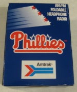 Amtrak/Phillies Foldable Headphone Radio