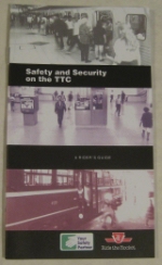 Toronto Transit Company Safety and Security Booklet