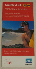 CountryLink North Coast Timetable