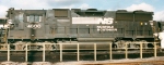 NS 4600, the class unit, rests at the fuel rack