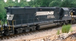 NS 4603 heads east out of town