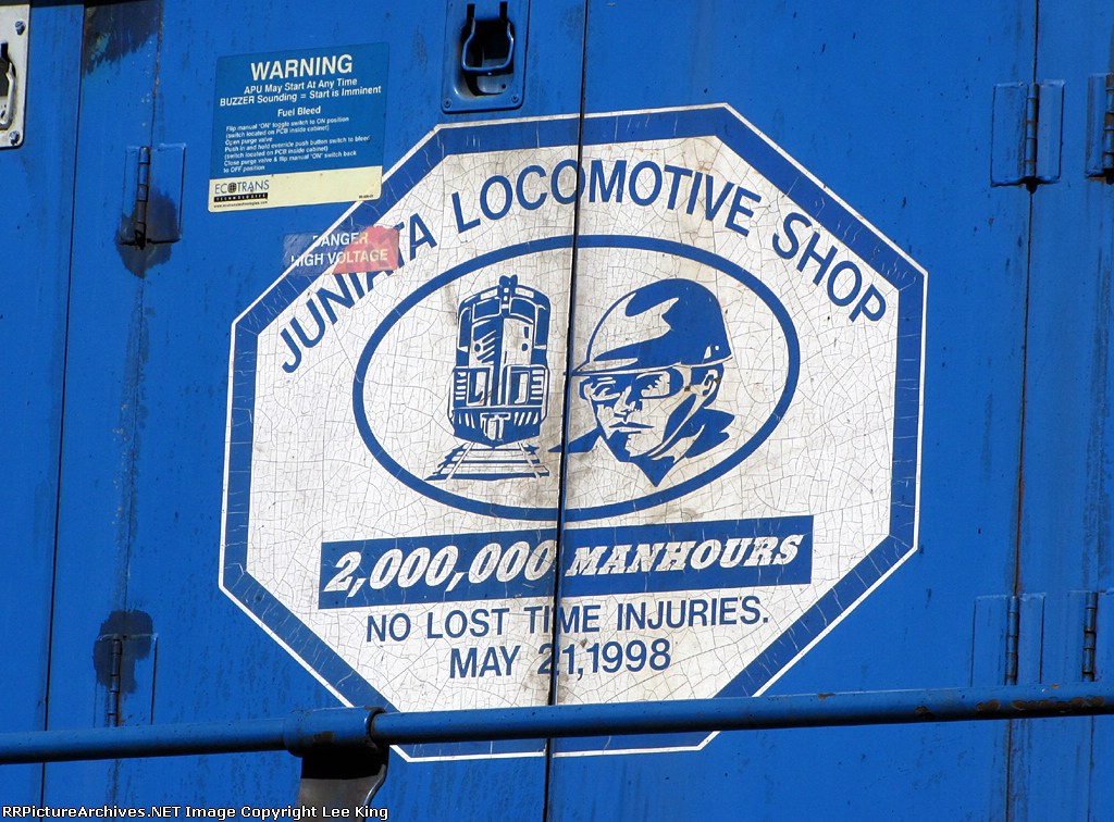 Juniata Locomotive Shop Decal