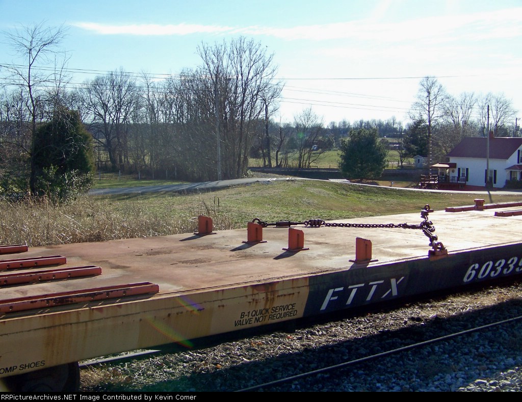 The road crossing is all that is left of the former north leg of the wye 1/1/2009