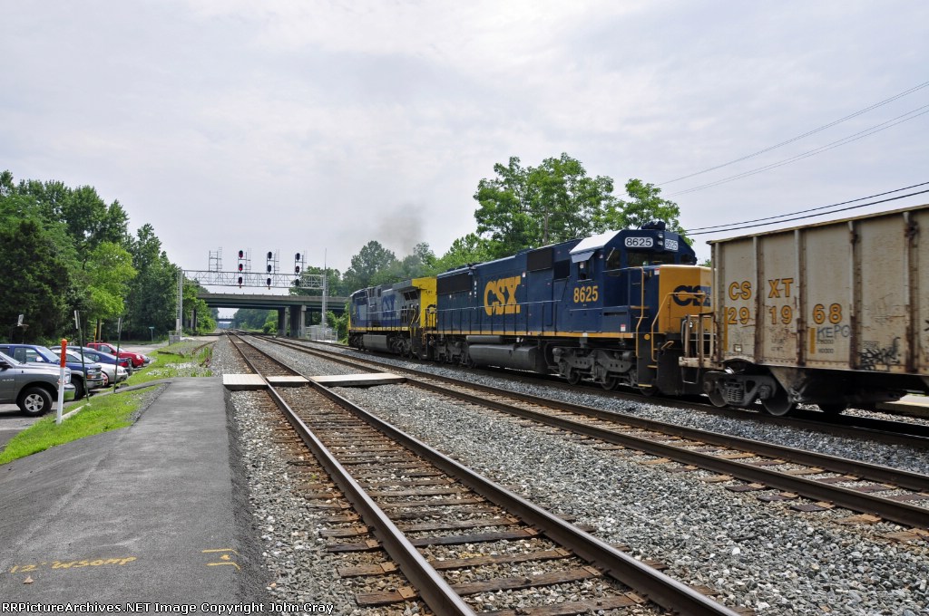The Rock Runner with CSXT 491(CW44AC)& CSXT 8625(SD50)