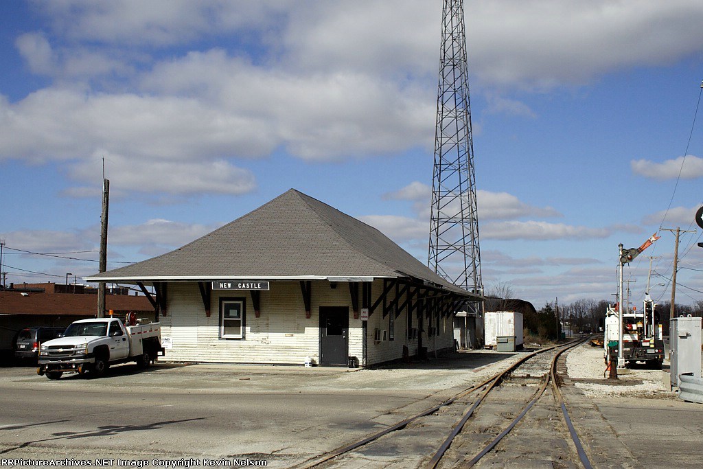 Ex PRR Depot at New Castle, IN