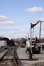 Semaphore on the ex NKP trackage in New Castle, IN