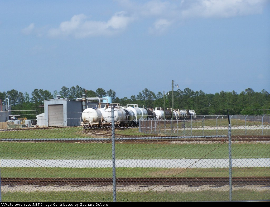 Line of Tank Cars at Frit Car