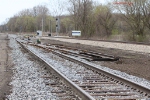 New switch and siding in the Amtrak yard in Niles
