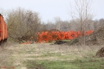 Under ground cable stored at the Amtrak yard in Niles