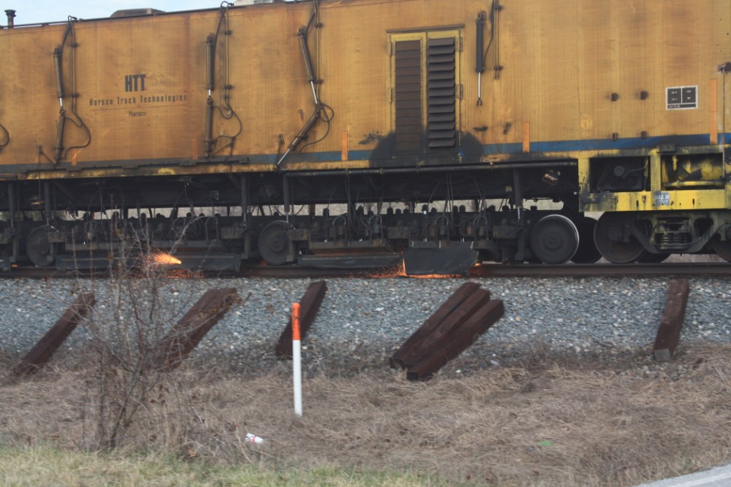 Harsco RMSC 0912 Railgrinder Last Car, grinding