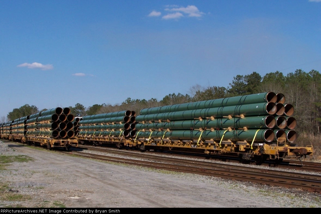 Carloads of pipe