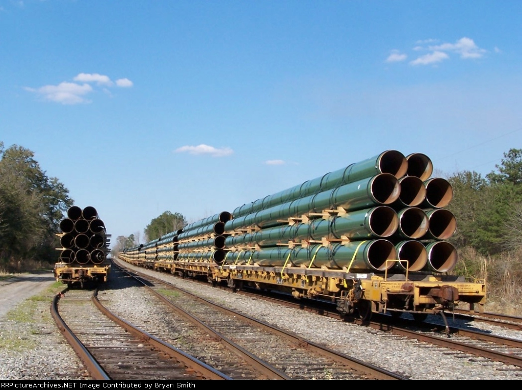 Carloads of pipe