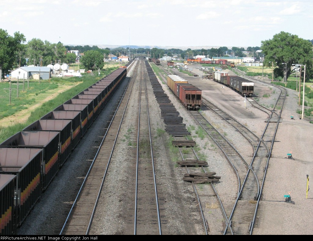 The small yard is quiet