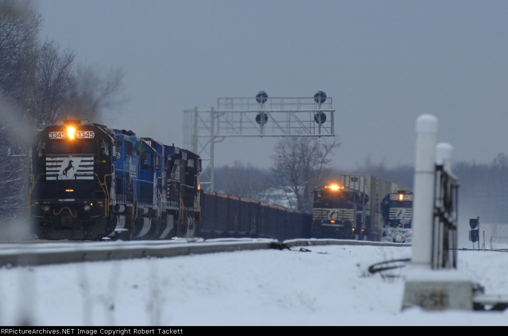 all tracks had traffic west