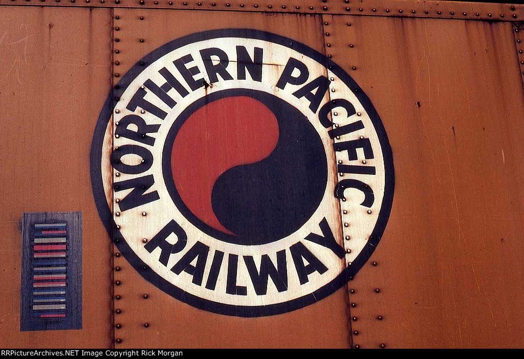 NP herald on refrigerator car