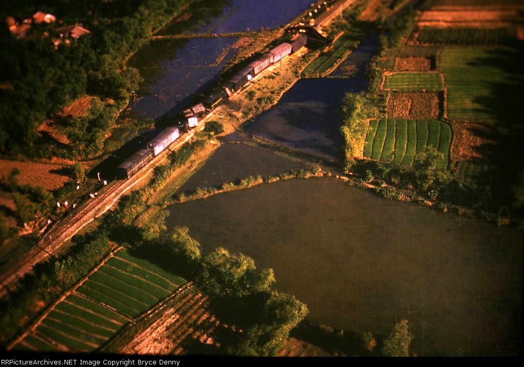 South Vietnamese Steam Train Blown Up by Vietcong Guerillas1968