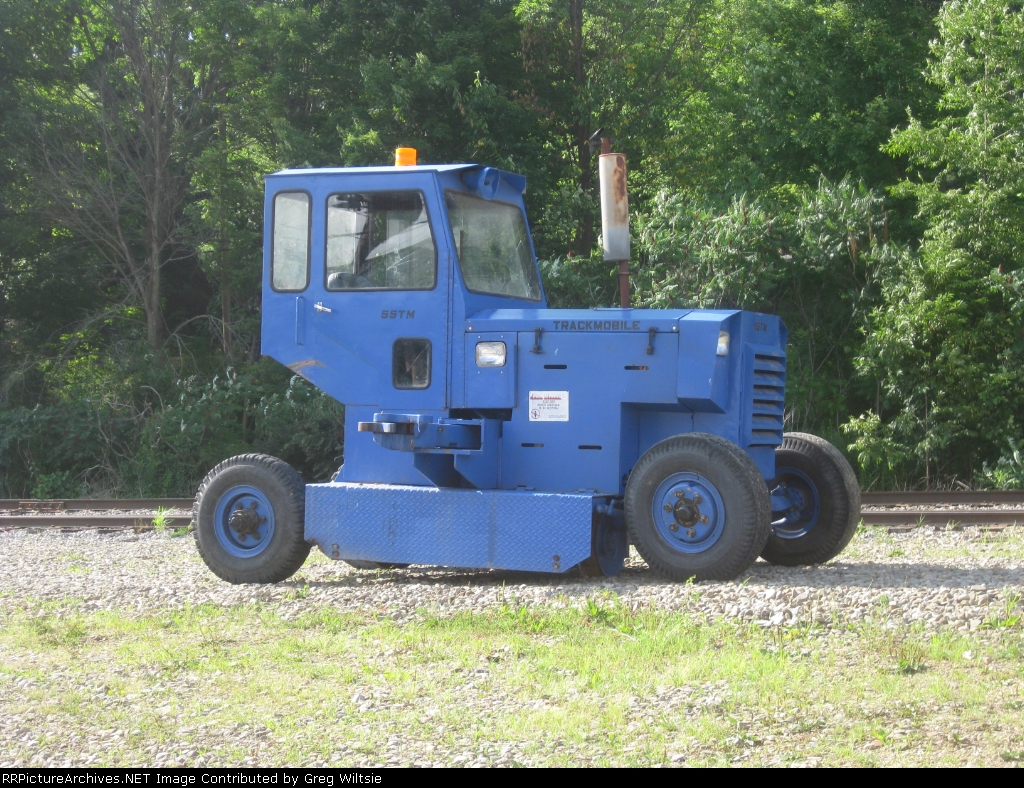 This trackmobile is used to move covered hoppers around to be unloaded of frac sand