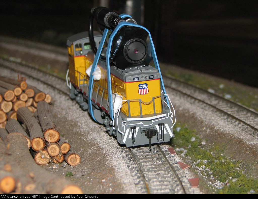 UP diesel switcher in HO Scale
