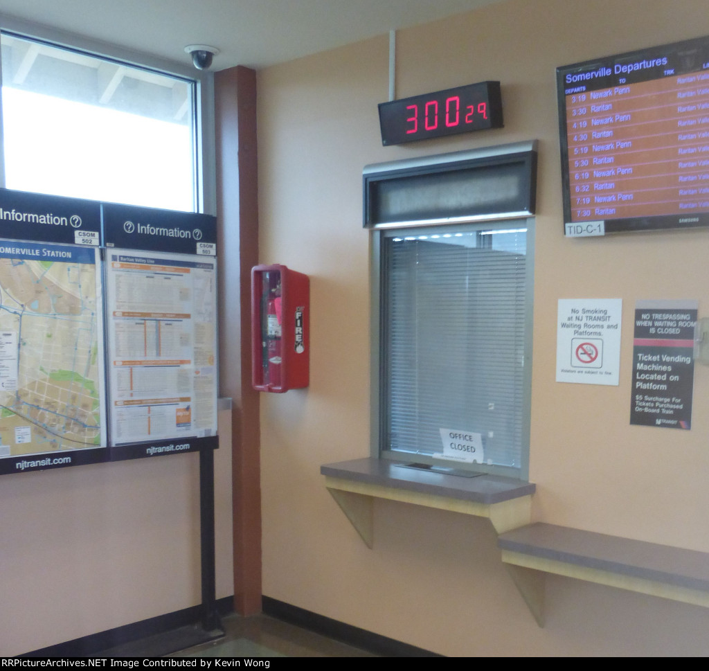 NJ Transit Somerville Station ticket office