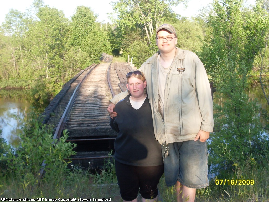 Me And Liz Next To The Bridge