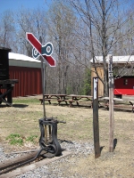 Switch and signs at Bucksgahuda and Western