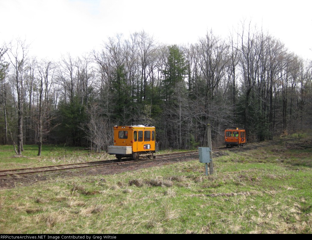 The A cars make it safely across Route 948