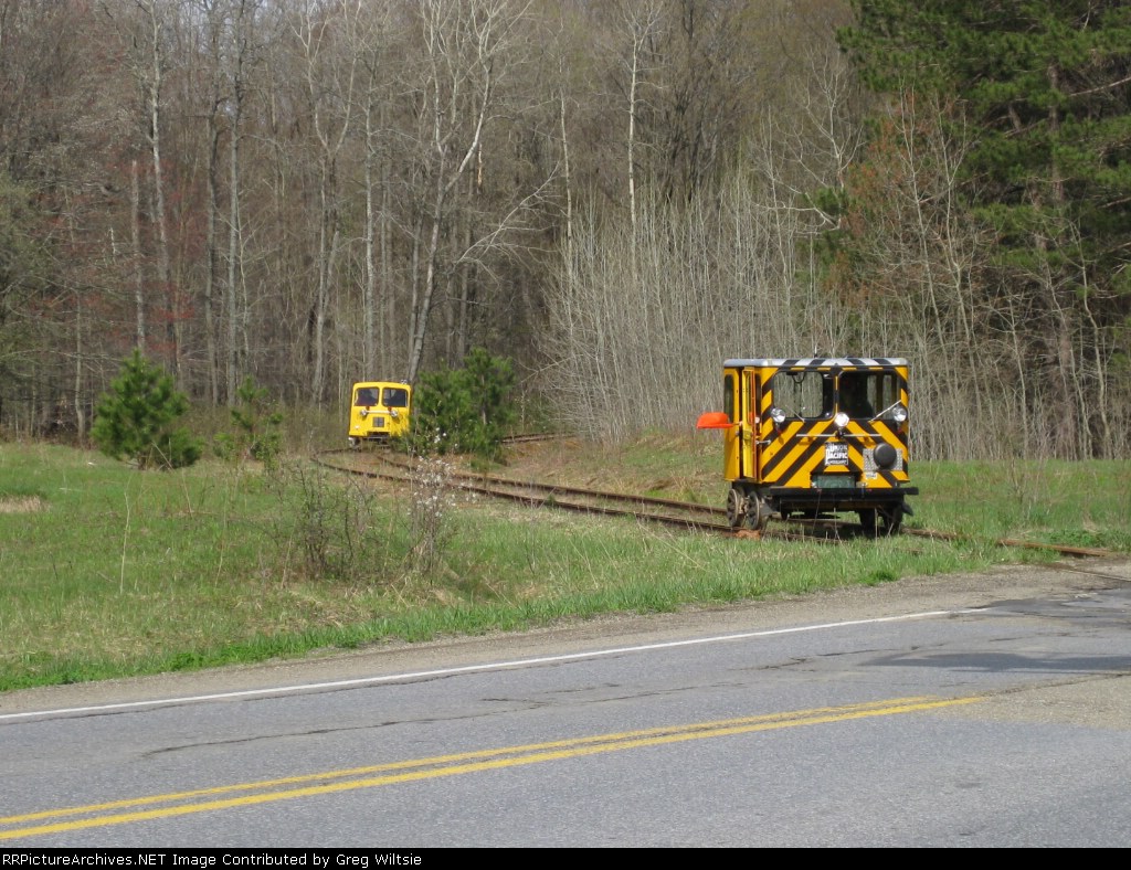 The cars pass over Route 948