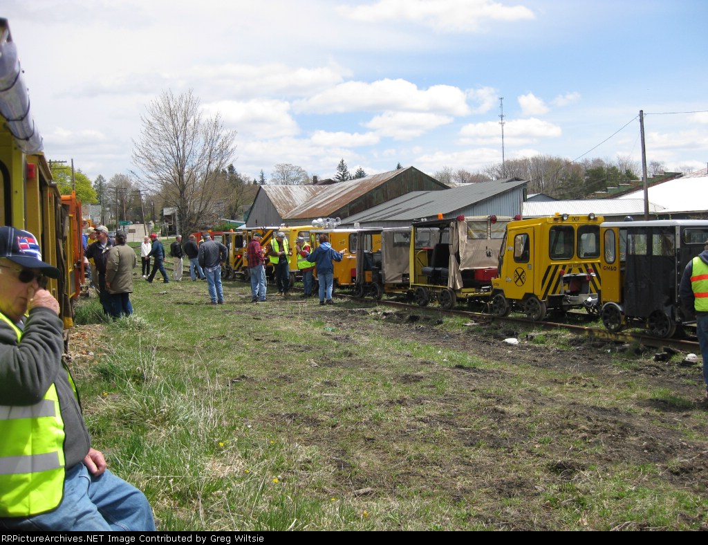 The cars break for lunch