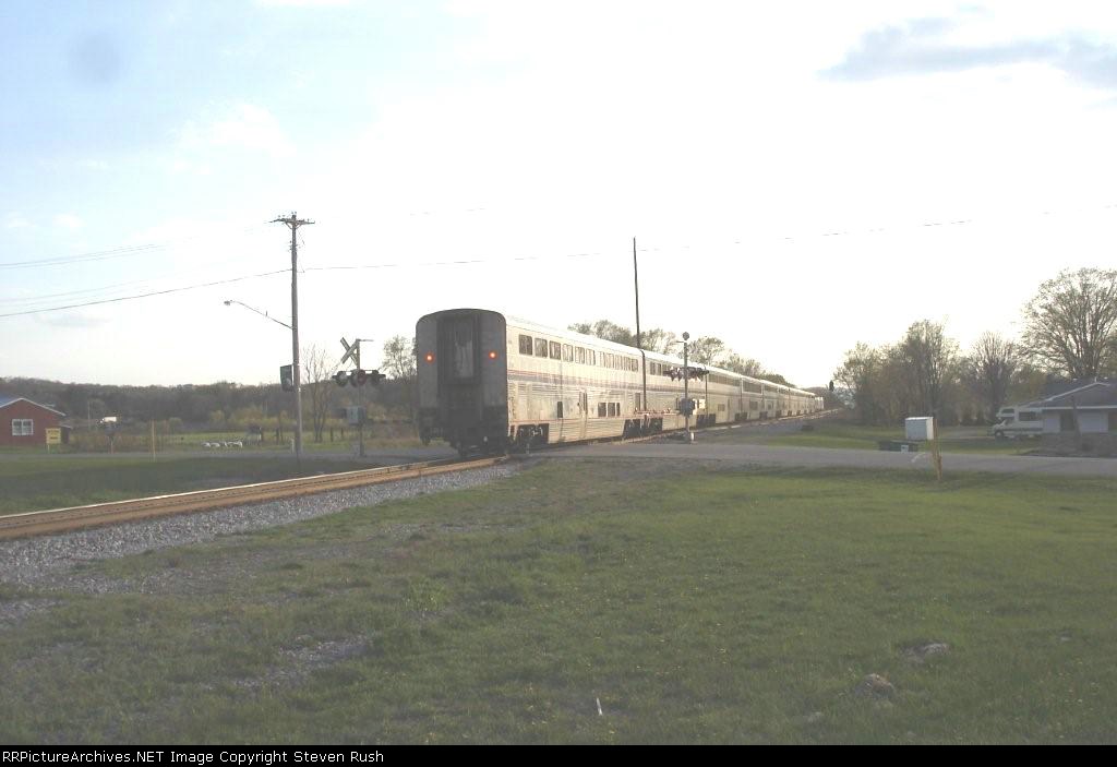 817--- heading westward, on time