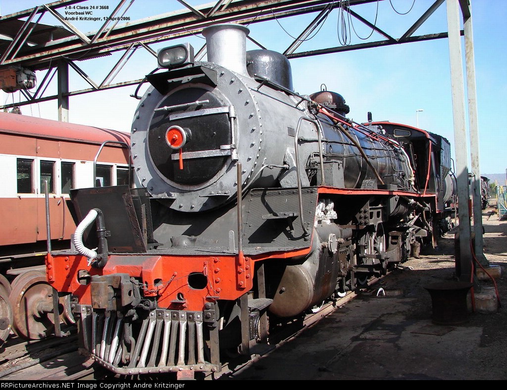 SAR Class 24 3668 (2-8-4) 