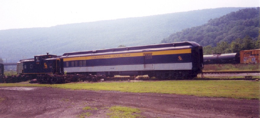 C&O P~ssanger car and caboose