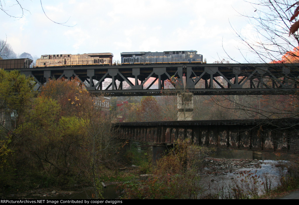 pushing across Cooper's Bridge