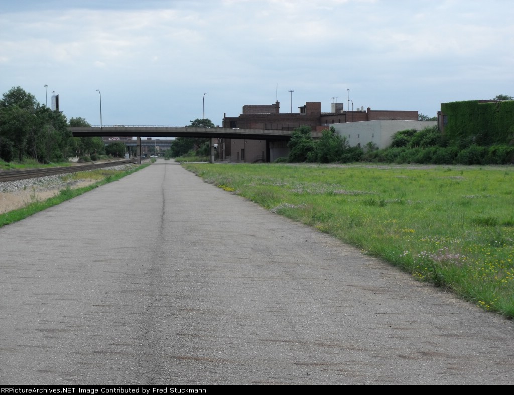 Standing where I used to work.