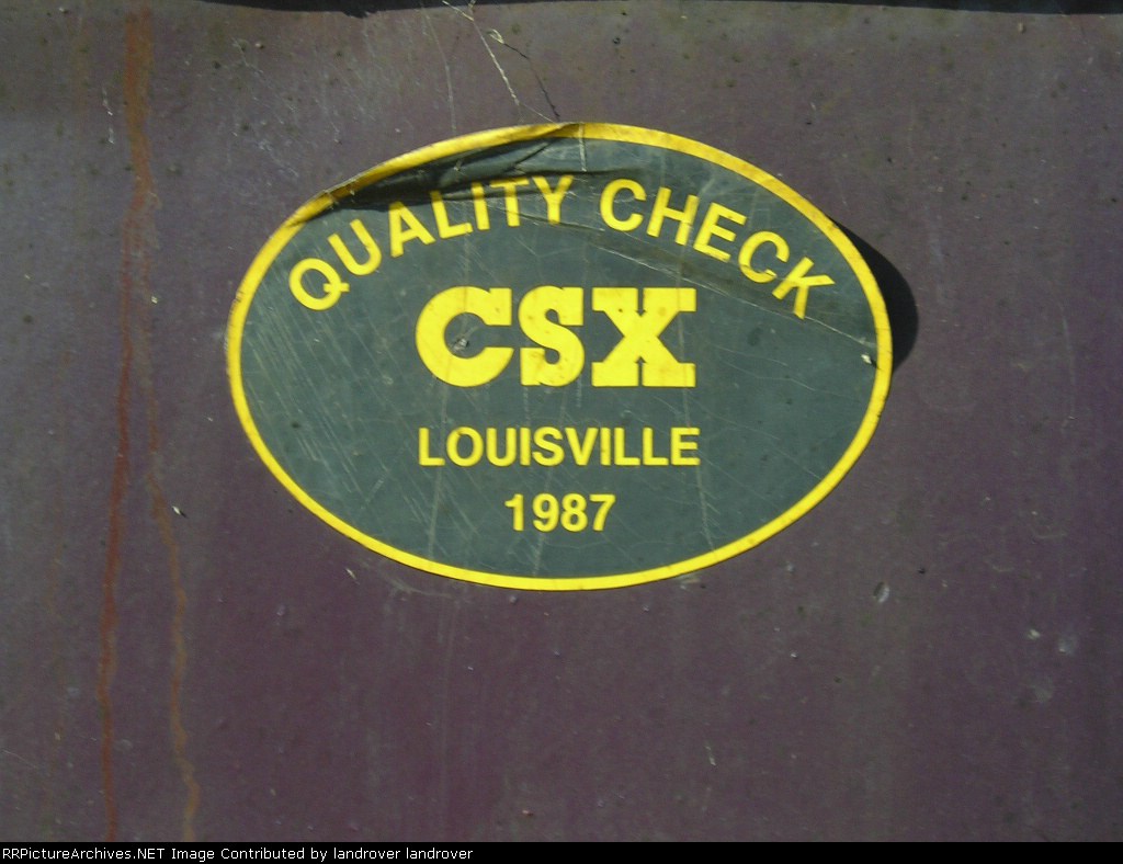 CSX QC 1987