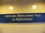 Amtrak Sign